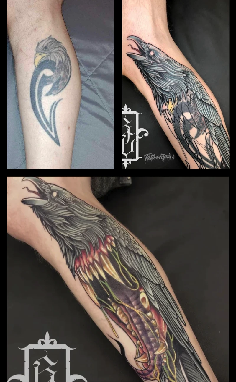 before after tattoo coverup by cory veron