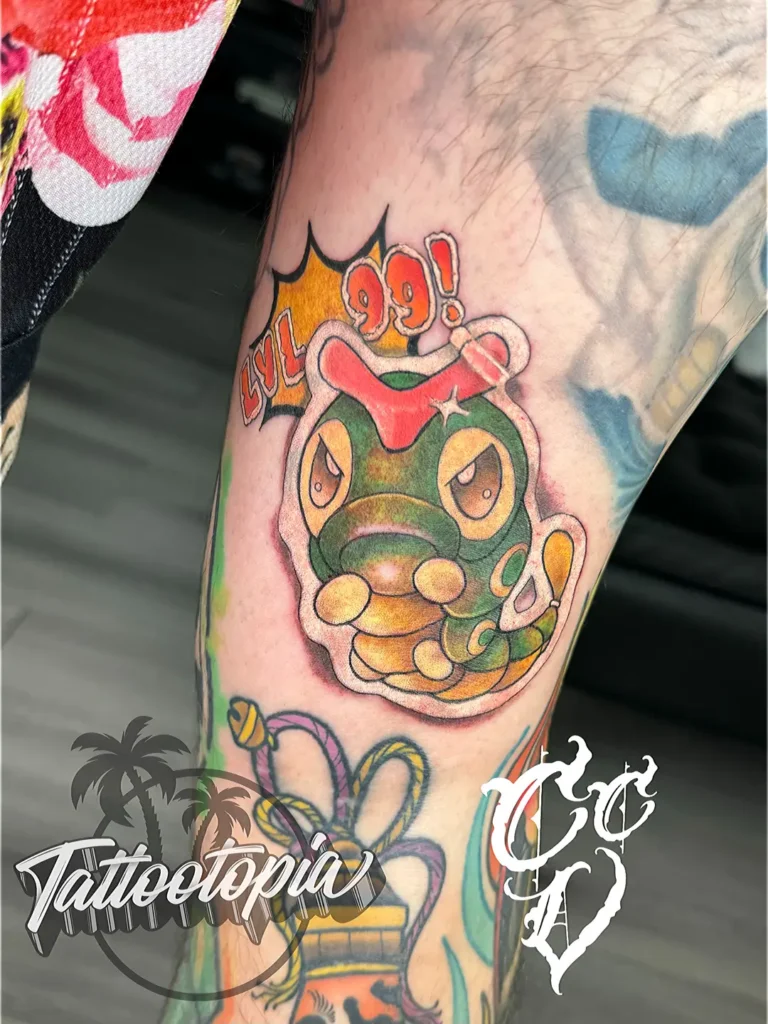 courtney pokemon caterpie sticker tattoo