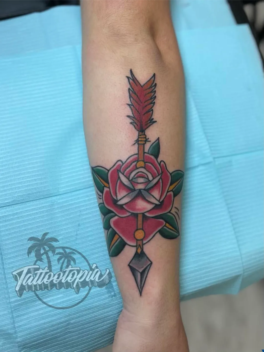 anime gojo jujutsu kaisen dotwork arm tattoo cory veron tattootopia