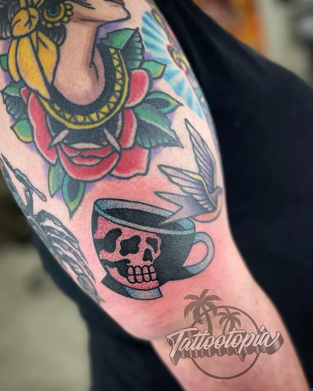 anime itachi naruto dotwork arm tattoo cory veron tattootopia