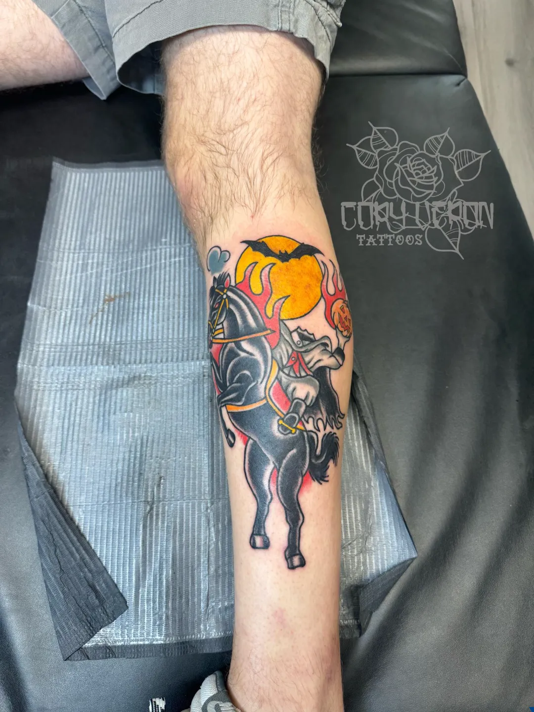 black and gray fine line floral bouquet shoulder tattoo v3 cory veron tattootopia