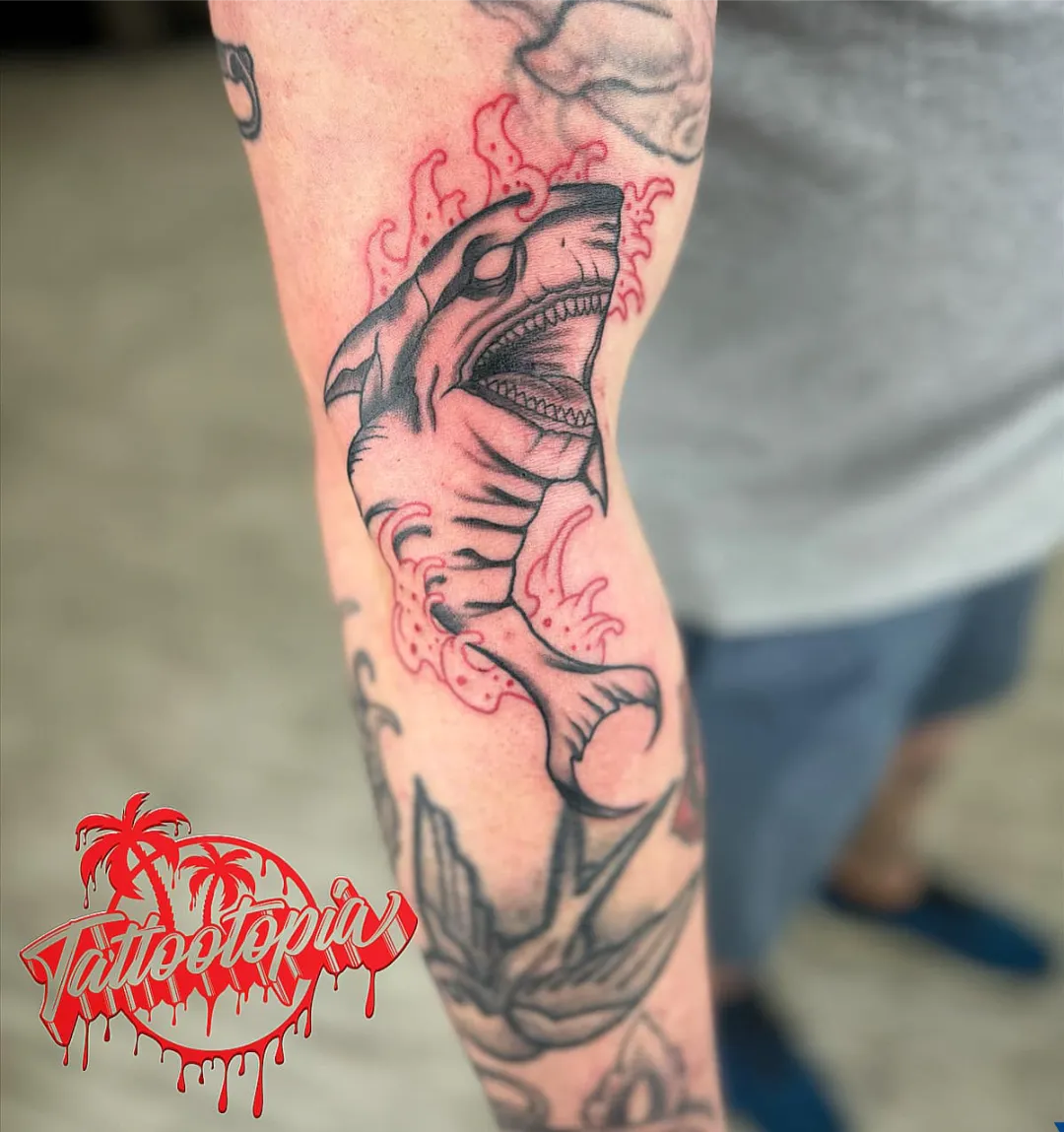 black and gray fine line floral forearm tattoo cory veron tattootopia