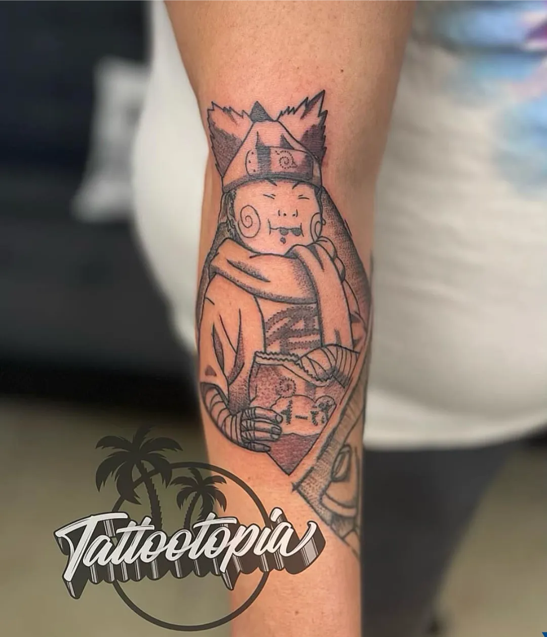 black and gray jesus clouds sleeve arm tattoo cory veron tattootopia