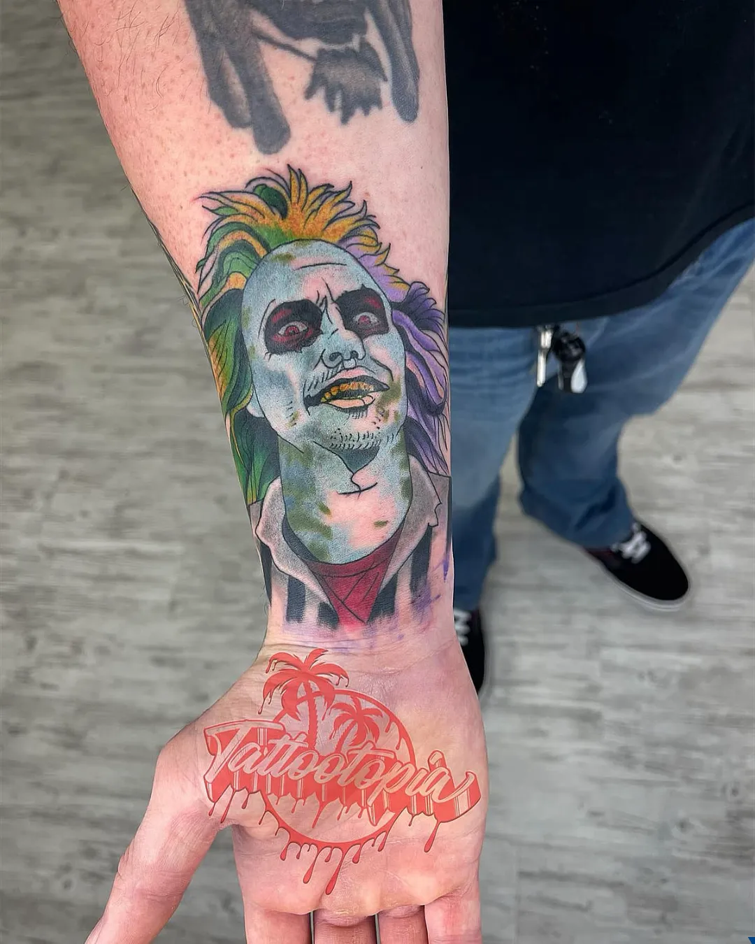 black and gray lion face arm tattoo cory veron tattootopia