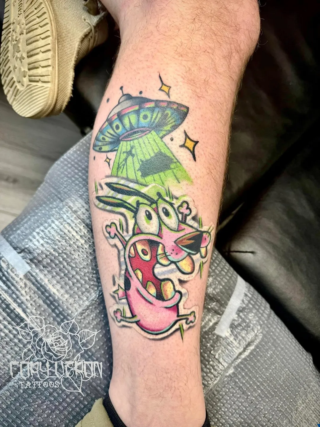 black and gray skull clock roses sleeve v3 arm tattoo cory veron tattootopia