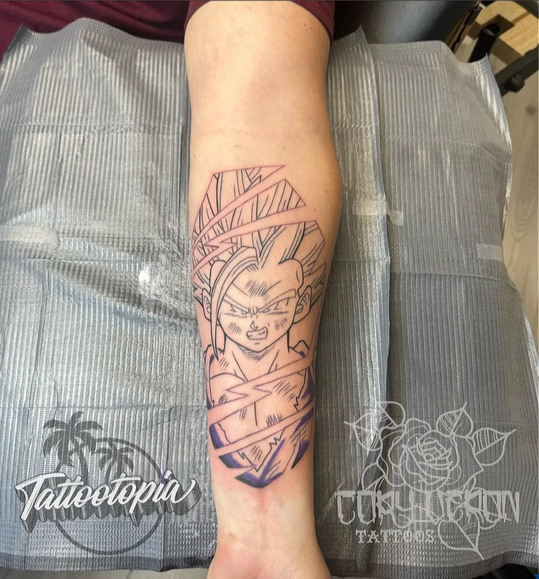 black and gray skull snake roses full sleeve arm tattoo cory veron tattootopia