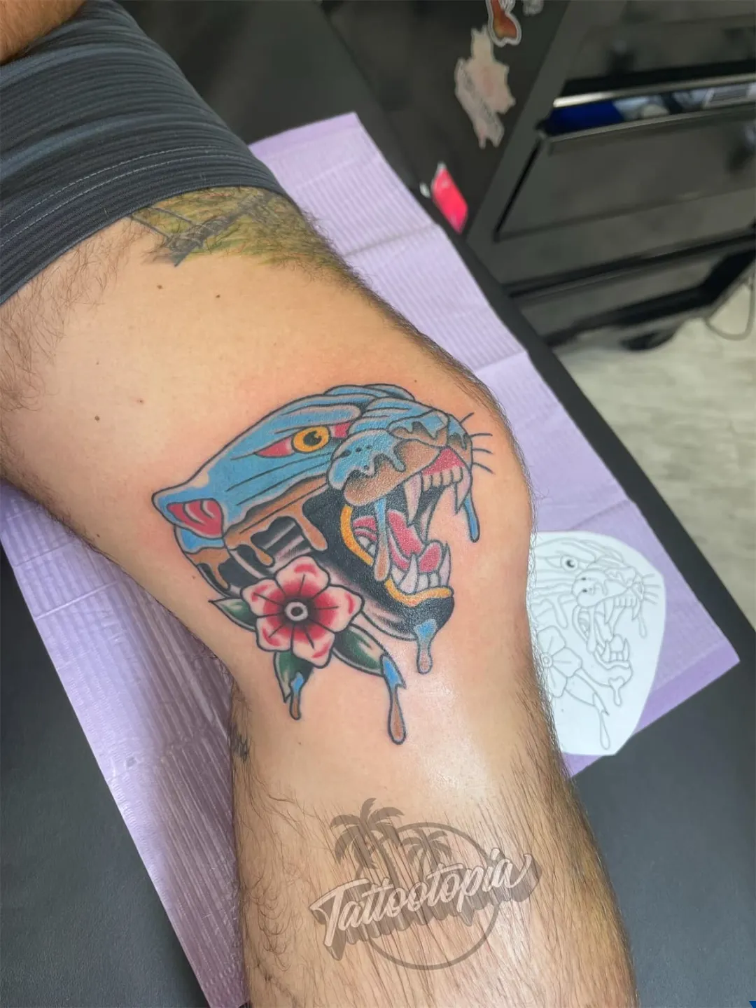 black and gray sugar skull woman rose hand tattoo cory veron tattootopia