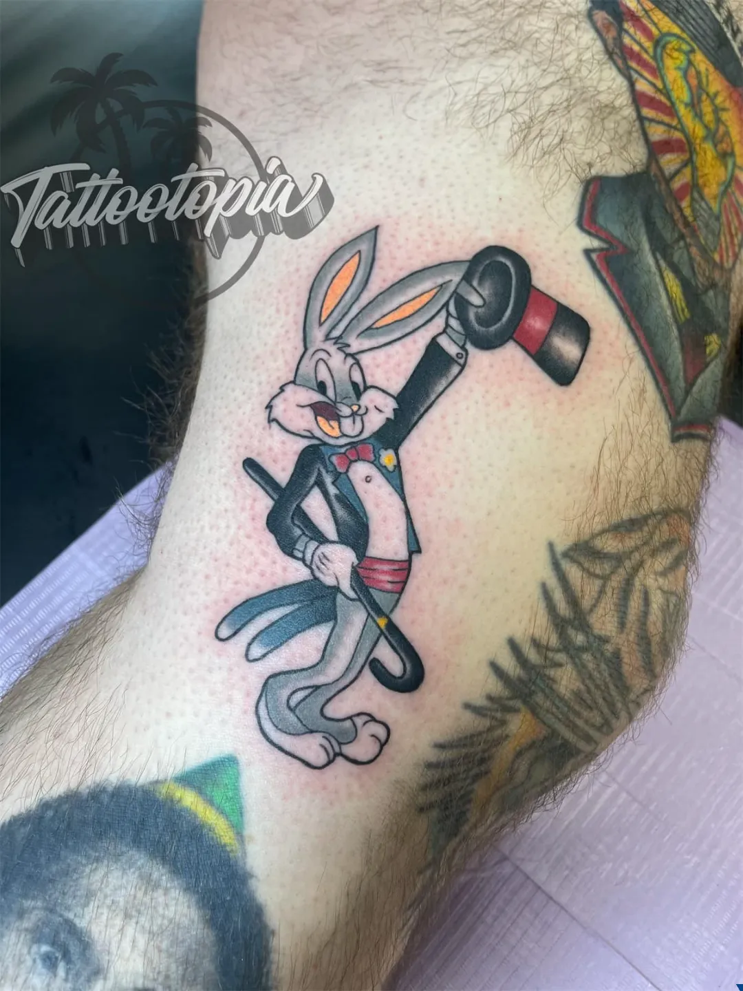 black and gray wolf face sleeve arm tattoo cory veron tattootopia