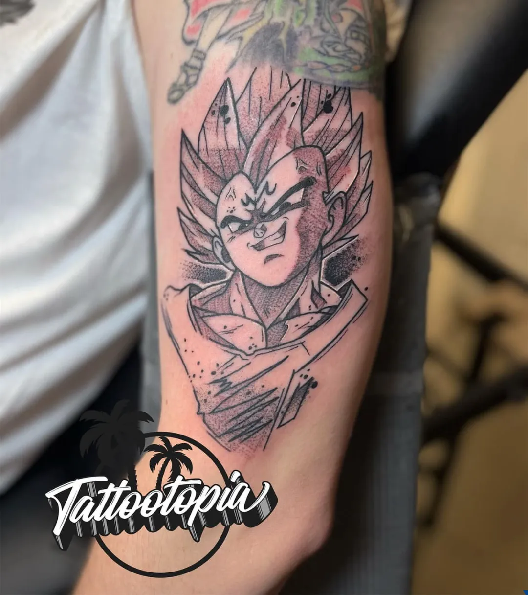 black and gray woman headdress portrait forearm tattoo cory veron tattootopia