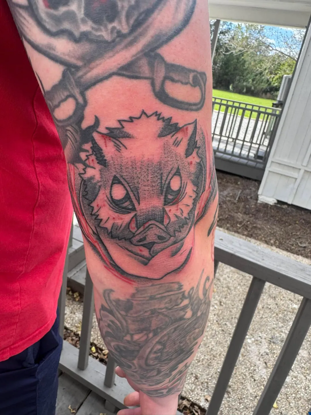 traditional color snake flower ankle tattoo cory veron tattootopia